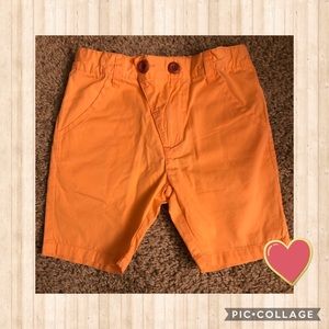 Kipp Orange Polished Cotton Shorts - Boys Size 3